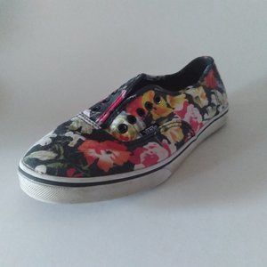 Van's Floral Print Sneakers Size Men's 6.5 / Women's 8